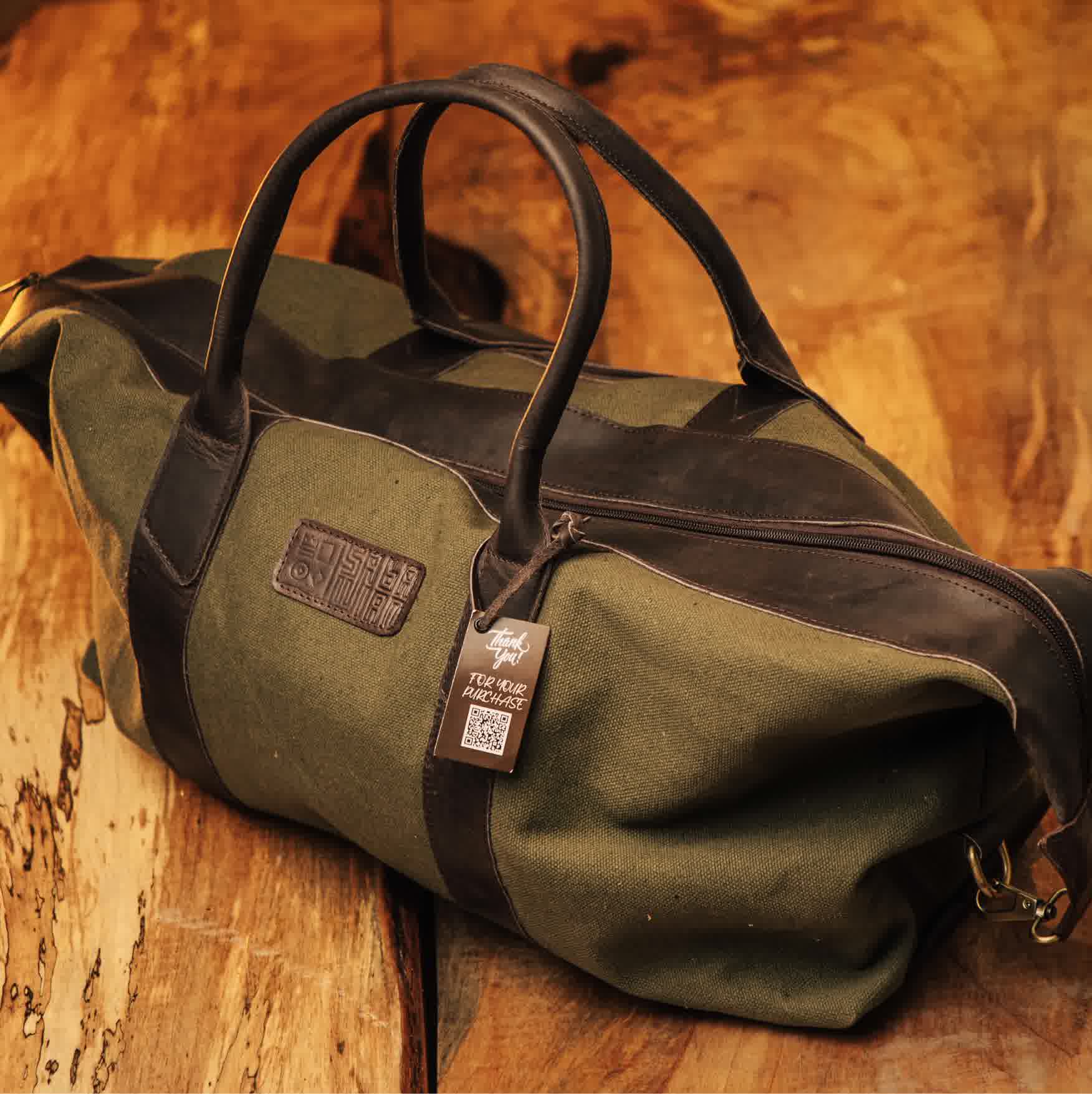 Canvas traveling bag 